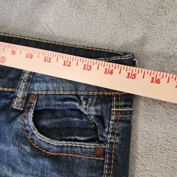 Underground Soul Women's Jean Shorts Size 7 Rolled Up Cuffed Boho Western - Picture 6 of 9